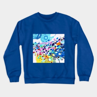 Jelly Bean Belly of Easter 1 Abstract Art Crewneck Sweatshirt